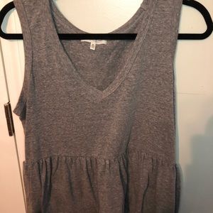 Gray sleeveless top